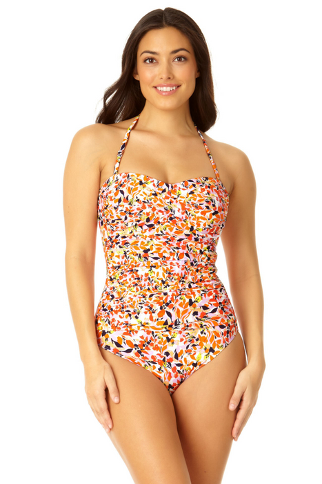 Anne Cole - Women's Twist Front Shirred One Piece Swimsuit