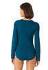 Anne Cole - Women's Long Sleeve Front Zip Rash Guard Swimsuit