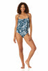 Anne Cole - Women's Strapless Blouson Keyhole One Piece Swimsuit