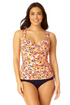 Anne Cole - Women's Retro Twist Front Underwire Tankini Swim Top