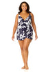 Anne Cole Plus - Women's Swim Dress With Skirted Bottom