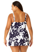 Anne Cole Plus - Women's Swim Dress With Skirted Bottom