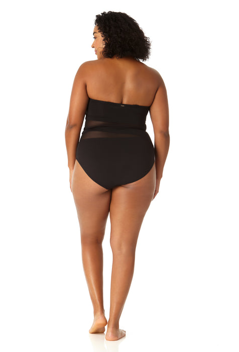 Anne Cole Plus - Women's Mesh Strapless One Piece Swimsuit — Swimsuits  Direct