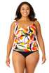 Anne Cole Plus - Women's Twist Front Underwire Tankini Swim Top