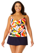 Anne Cole Plus - Women's Twist Front Underwire Tankini Swim Top