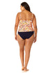 Anne Cole Plus - Women's Retro Twist Front Underwire Tankini Swim Top