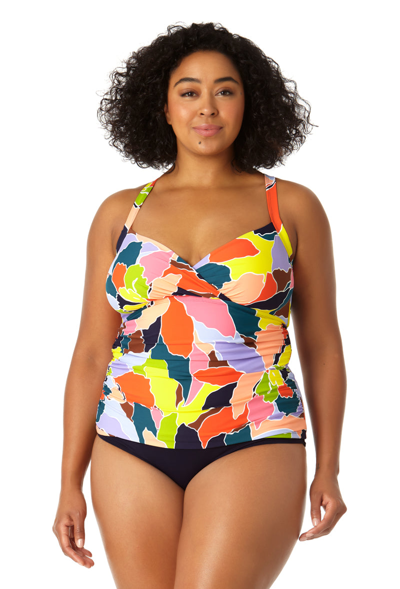 Anne cole plus shop size tankini