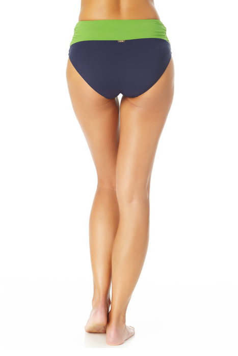 Anne Cole - Draped Mid Rise Swim Bottom