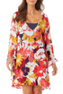 Anne Cole - Flounce V Neck Tunic Cover Up