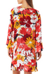 Anne Cole - Flounce V Neck Tunic Cover Up