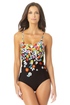 Anne Cole - Lace Up Classic Maillot One Piece Swimsuit