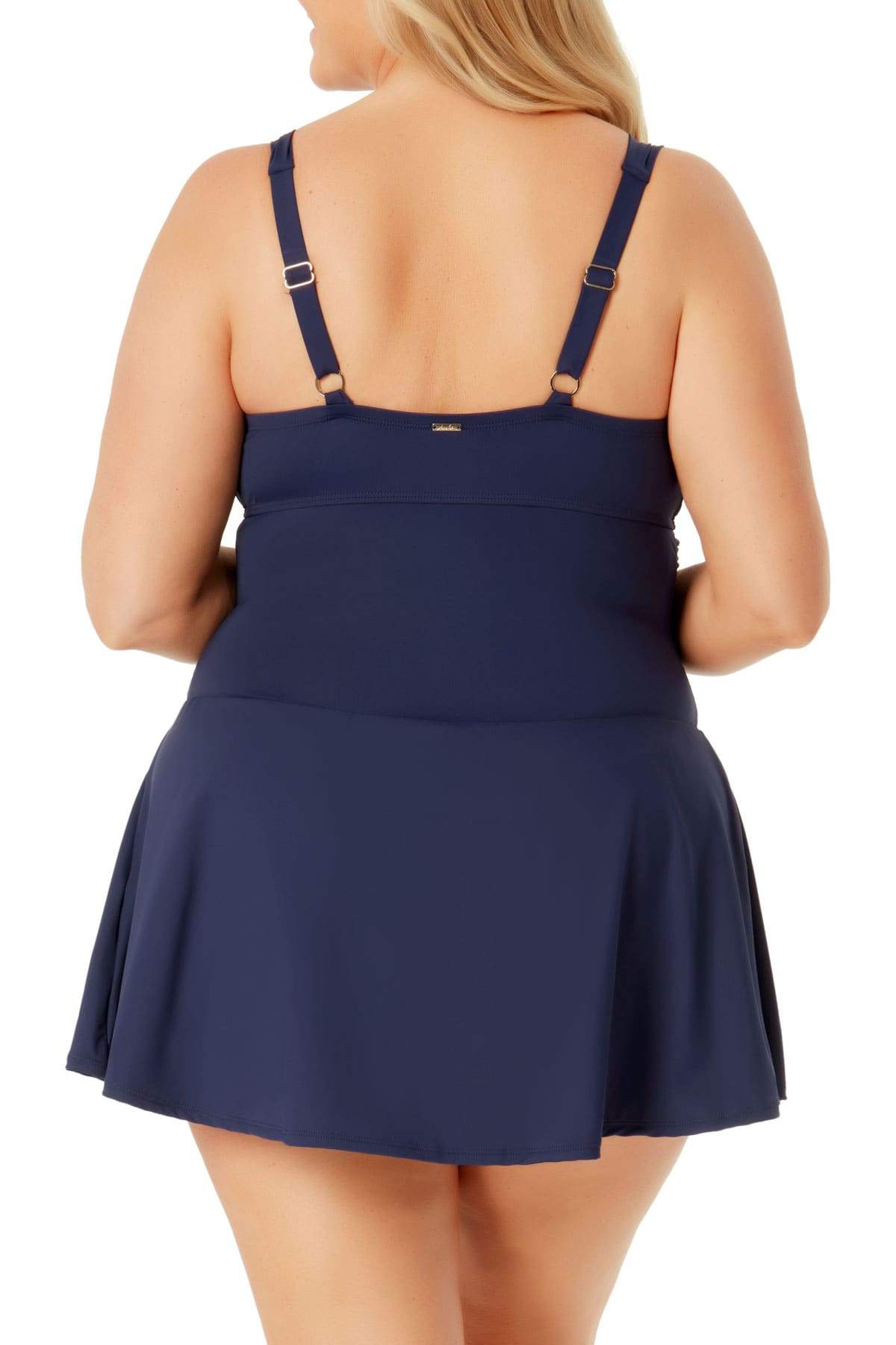 Anne Cole Plus - Twist Front Underwire Tankini Swim Top