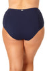 Anne Cole Plus - Convertible High Waist Shirred Swim Bottom