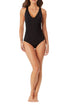 Anne Cole - V Neck Cross Back One Piece