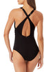 Anne Cole - V Neck Cross Back One Piece