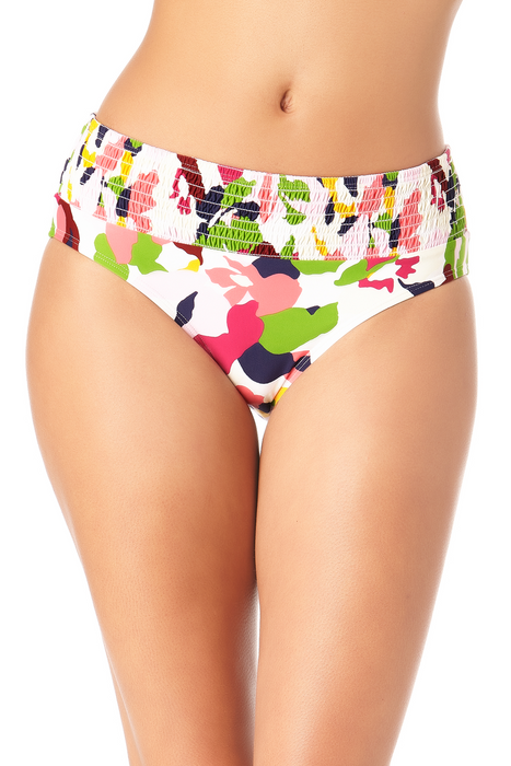 Anne Cole - Smocked Waist Low Rise Swim Bottom