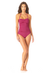 Anne Cole - Twist Front Shirred One Piece