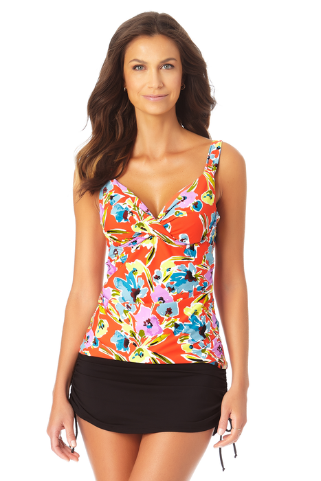 Anne Cole - Women's Twist Front Underwire Tankini Swim Top