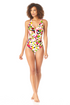 Anne Cole - V Neck Cross Back One Piece
