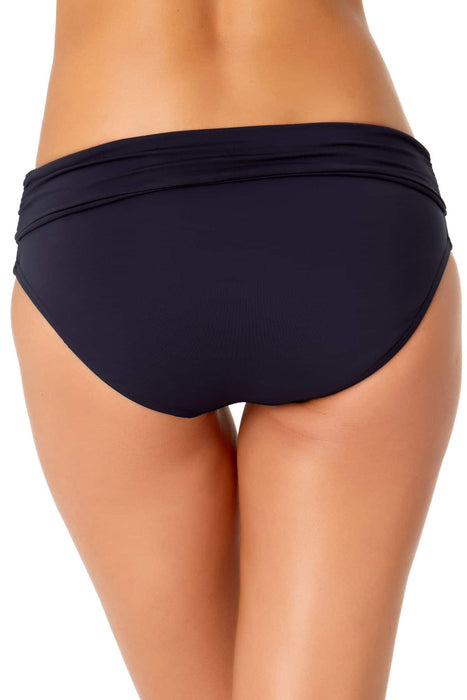 Anne Cole - Convertible High Waist Shirred Swim Bottom