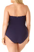 Anne Cole Plus - Twist Front Shirred One Piece