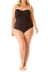 Anne Cole Plus - Twist Front Shirred One Piece